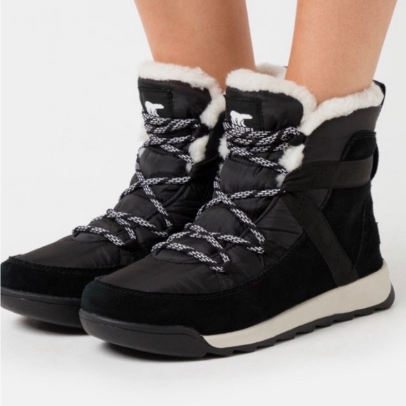 SOREL WHITNEY SHORT LACE Waterproof Boot/Black # - Picture 3 of 10